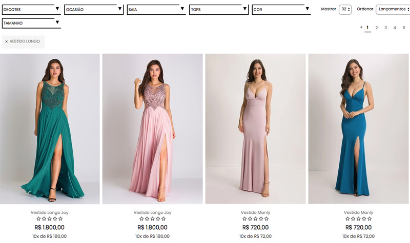 comprar vestidos festa online