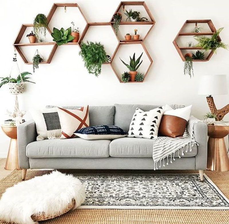 Decoração com formas geométricas - Hexágonos - confira as melhores dicas e inspirações para você decorar a sua casa com essa tendência chique e sofisticada! As melhores dicas #decor #decoracao #dicadecor #comodecorar #decoracaoquarto #decoracaosala #decoracaobanheiro